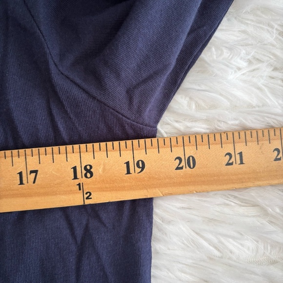 MARUSHKA Womens Poppy 3/4 Sleeve Tee Size Medium Navy - Picture 4 of 6